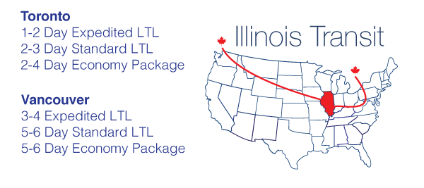 Illinois canada transit