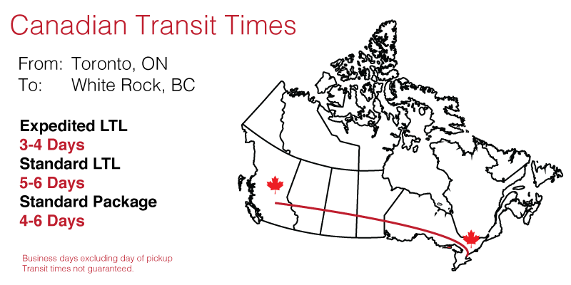 Shipping to White Rock, BC