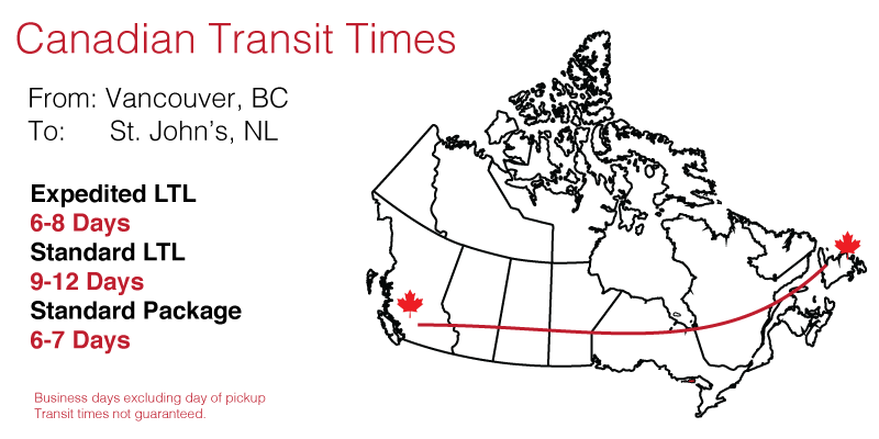 Shipping to St. John's, NL